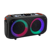 Altavoz de karaoke con luces de fiesta portátiles de plástico de graves grandes de 6,5 pulgadas con bluetooth inalámbrico