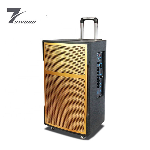 Amplificador de 15 pulgadas Audio Carretilla portátil Bajo Magnético Altavoz