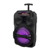 IBR marca al aire libre bluetooth karaoke caja de altavoz de música con carro de 8 pulgadas con luces