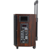 Altavoz grande de madera para fiestas con bluetooth 5,0 y batería recargable de graves pesados ​​de 8 pulgadas