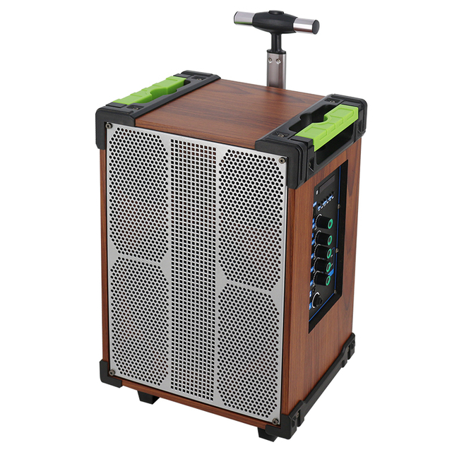 guangzhou precio barato gran potencia bt carro activo altavoz recargable con radio