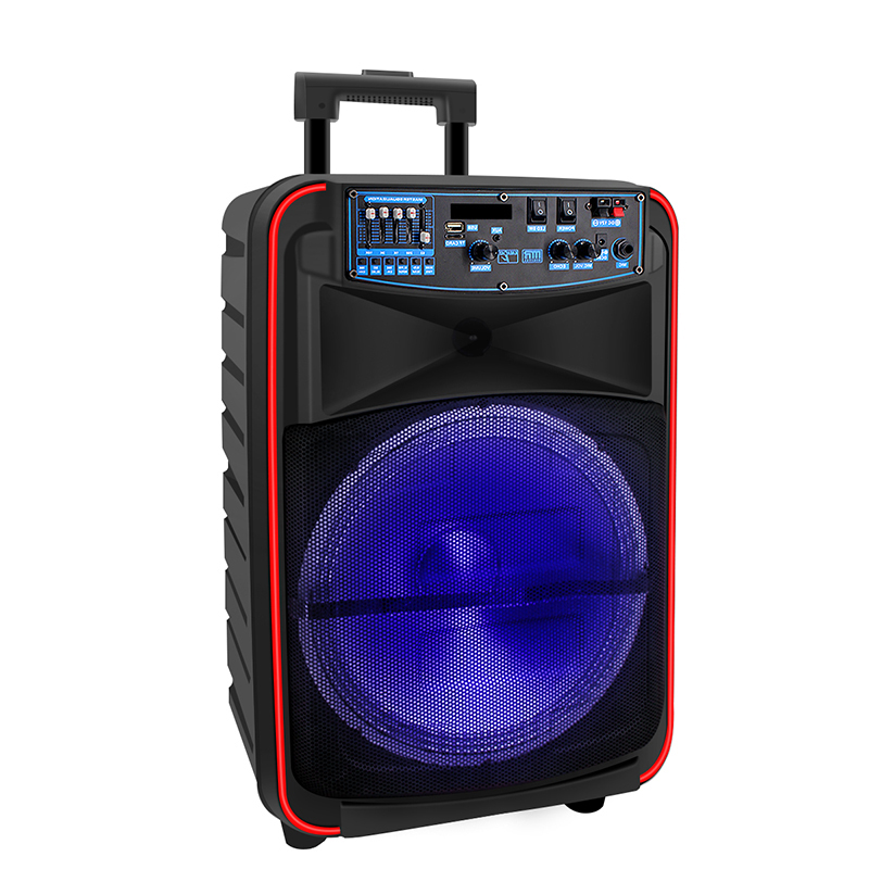 Sistema de altavoces de karaoke bluetooth portátil para exteriores max power para uso doméstico con micrófono